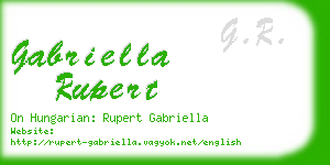 gabriella rupert business card
